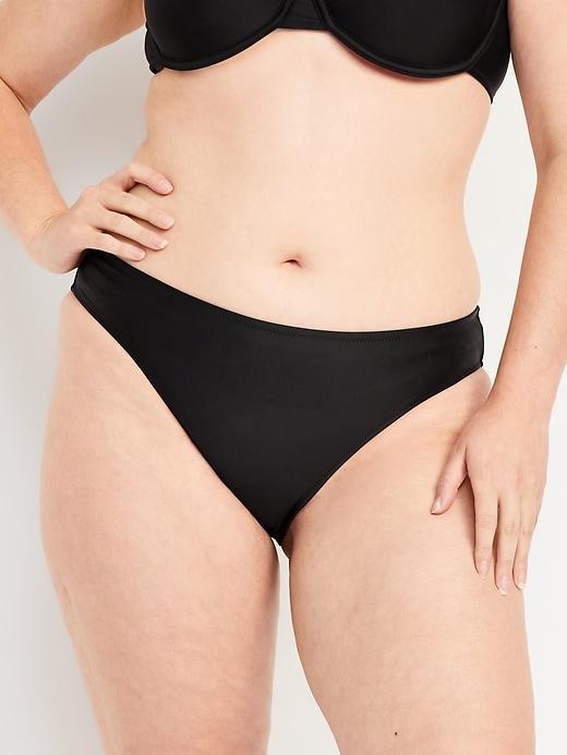 Mid-Rise Bikini Swim Bottoms Product Image