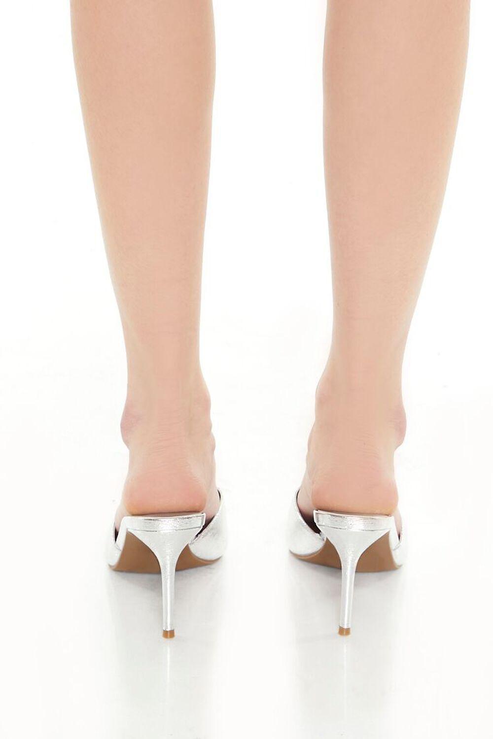 Metallic Slip-On Stiletto Heels | Forever 21 product image