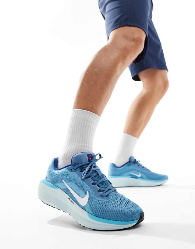 Nike Running Air Winflo 11 sneakers in blue Product Image