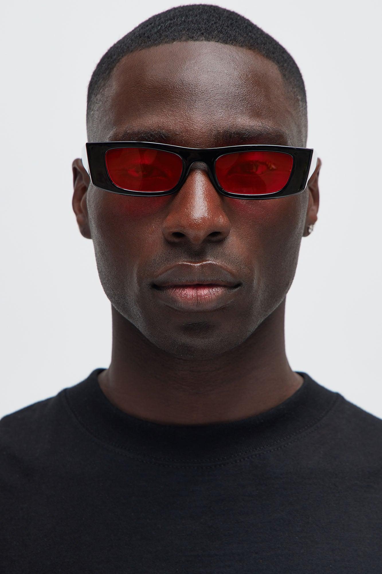 Vivid Vision Sunglasses - Black/Red Product Image