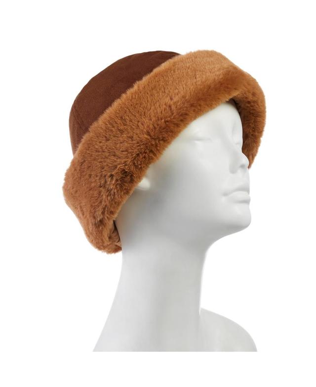 Womens isotoner Microsuede Faux Fur Hat Product Image