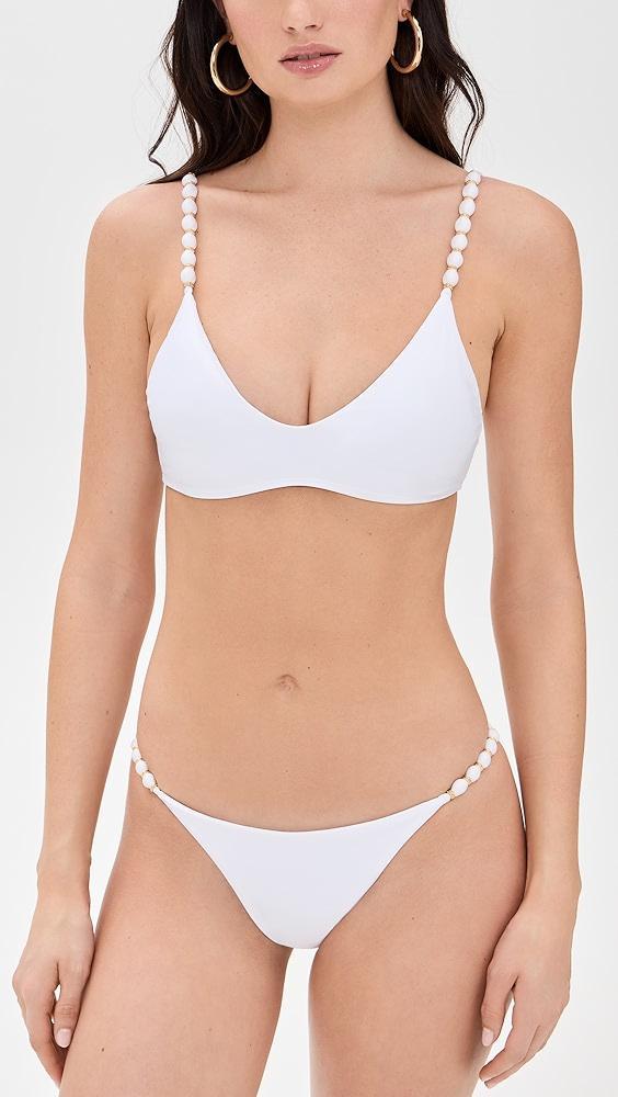 ViX Paula Hermanny Li Beads Bikini Top | Shopbop Product Image