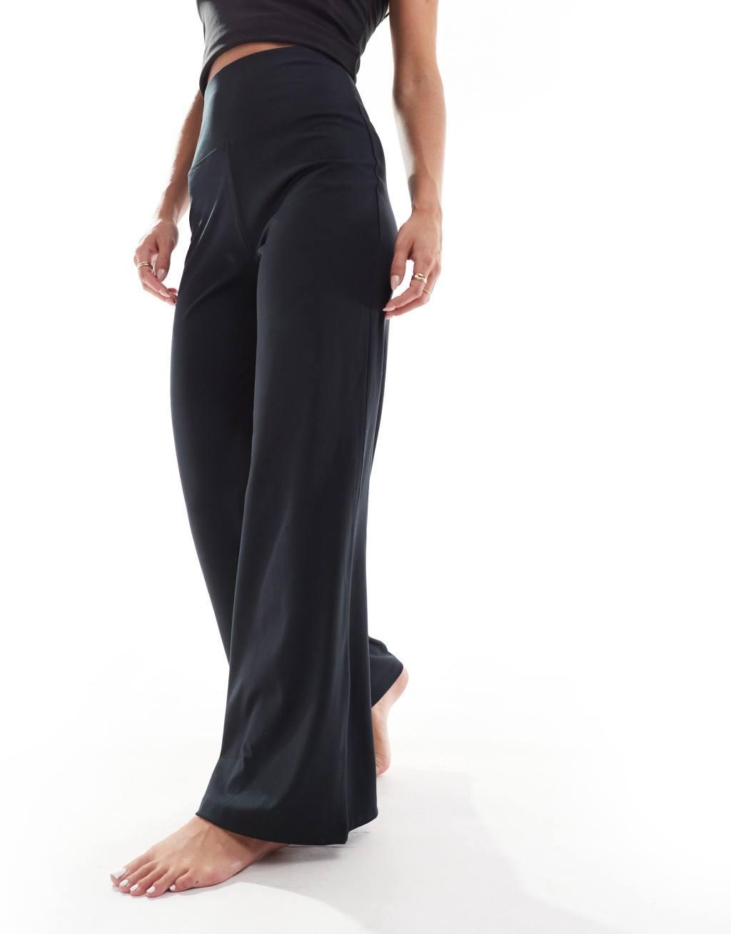 ASOS 4505 Petite Icon soft touch dance pants in black Product Image