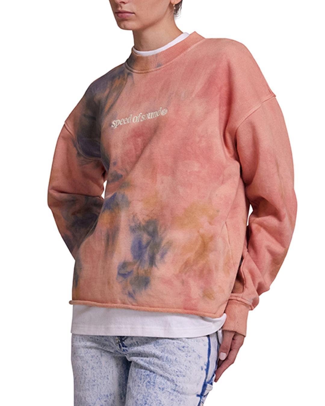 Displacement Crew - Mango Tie Dye Product Image