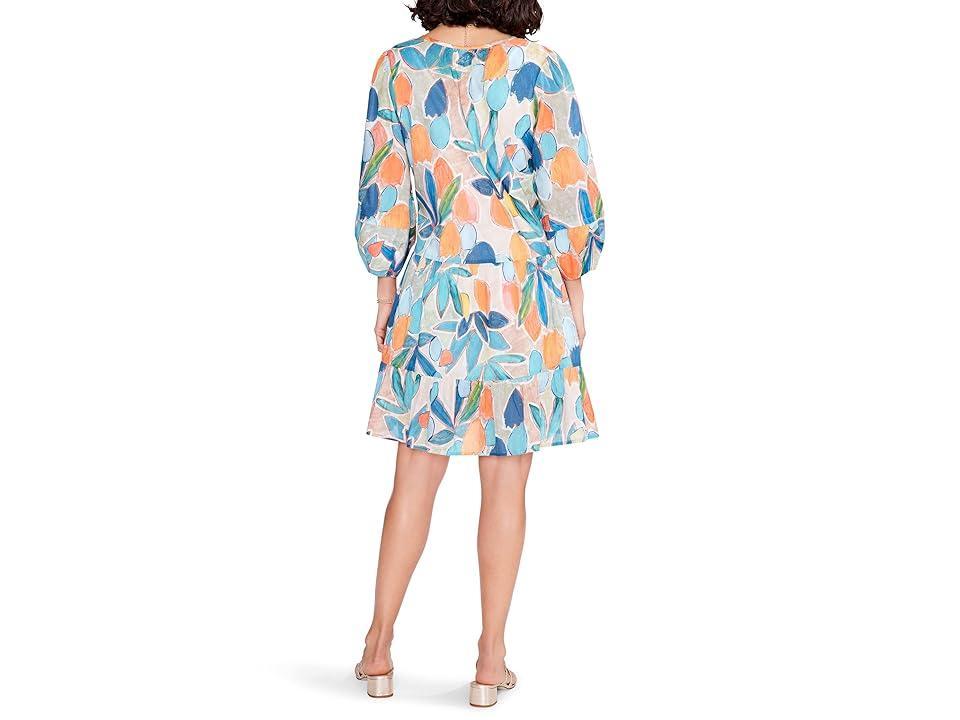 NIC+ZOE Citrus Grove Dress (Blue Multi) Women's Clothing Product Image