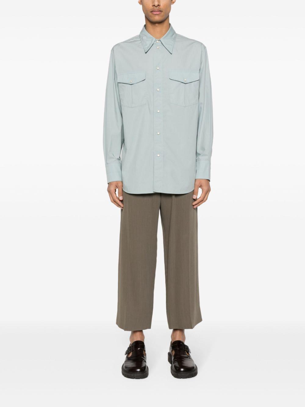 Western Poplin Shirt In Bl Light Blue Product Image