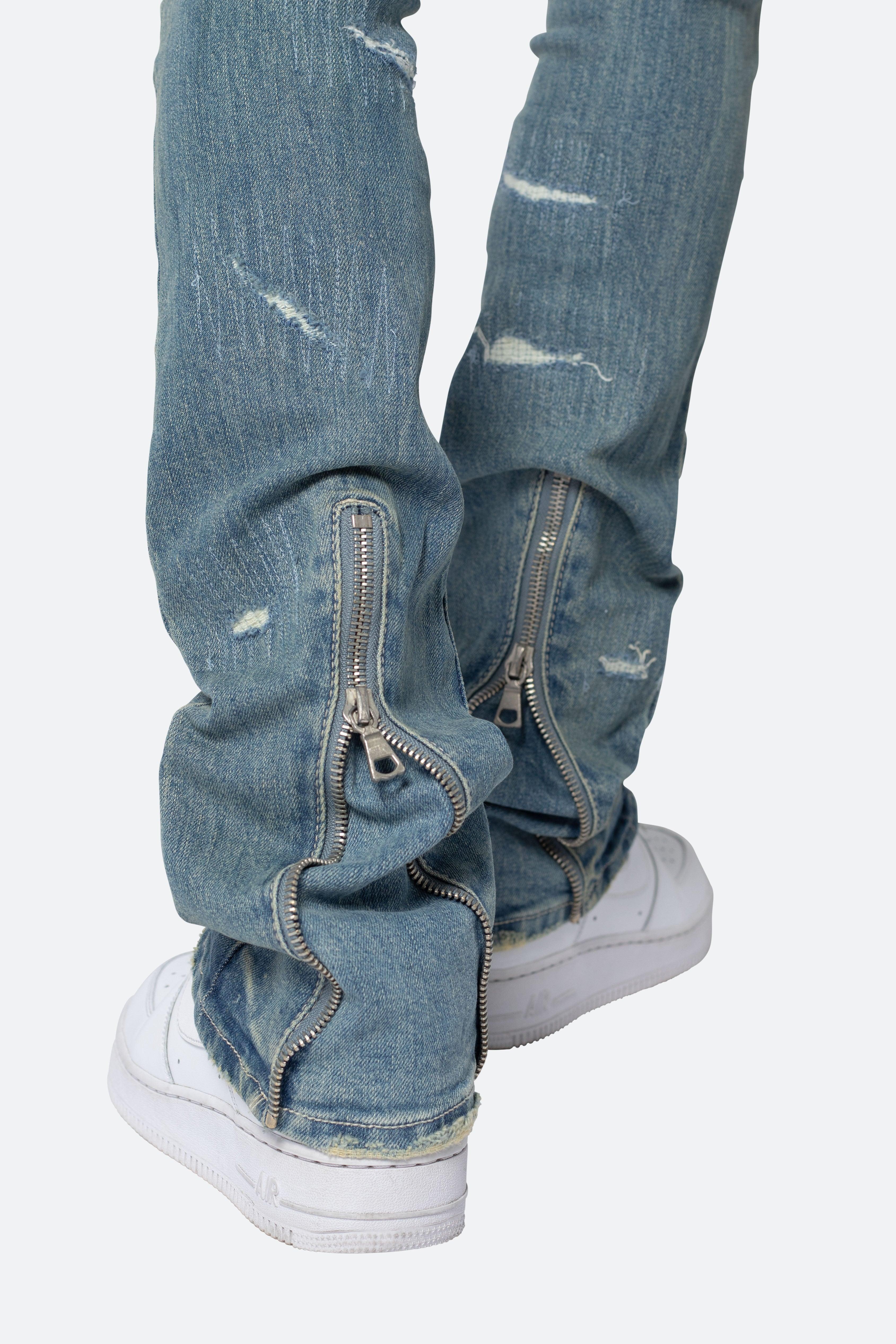 X503 Convertible Skinny Denim - Blue Product Image