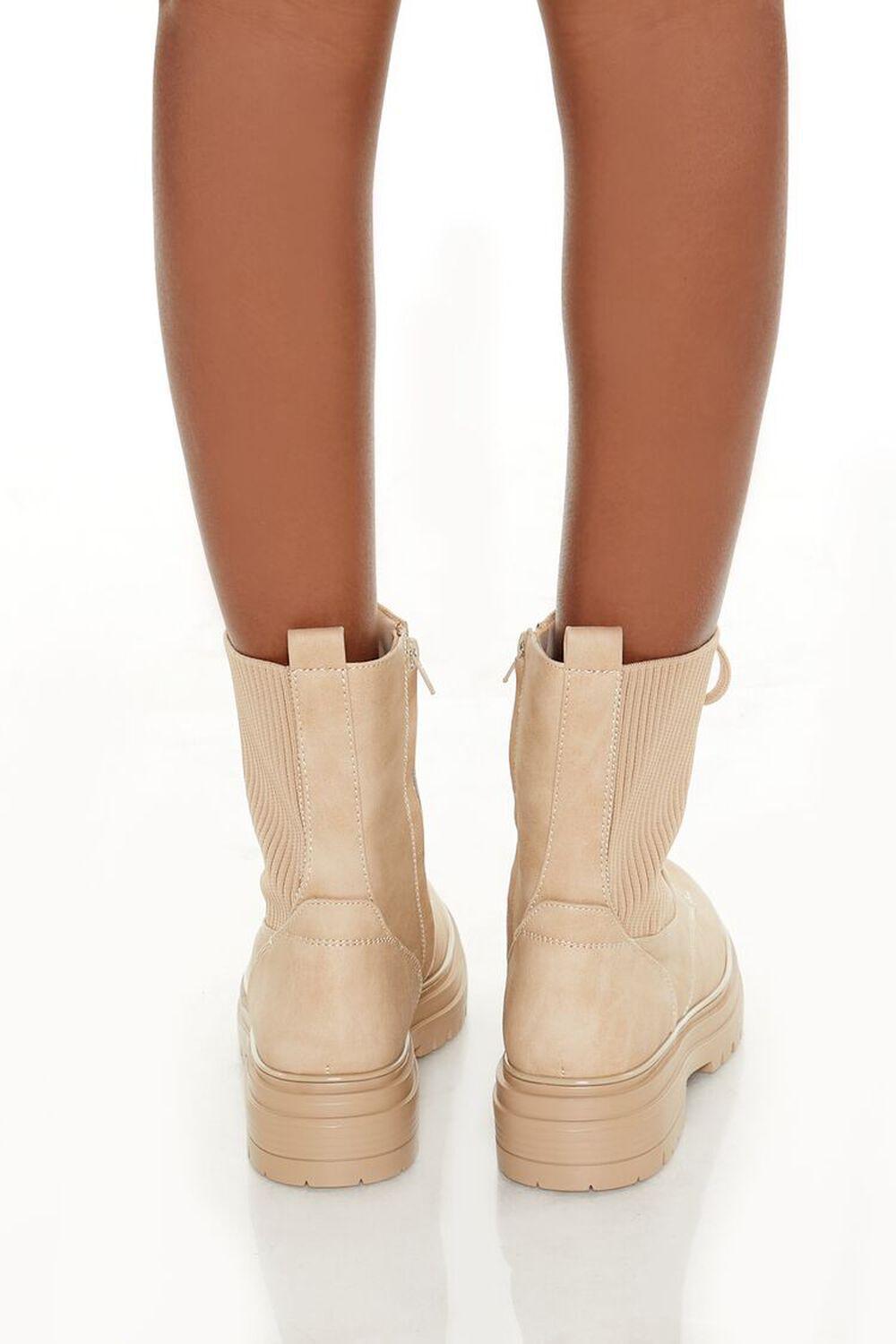 Faux Suede Combat Booties | Forever 21 Product Image