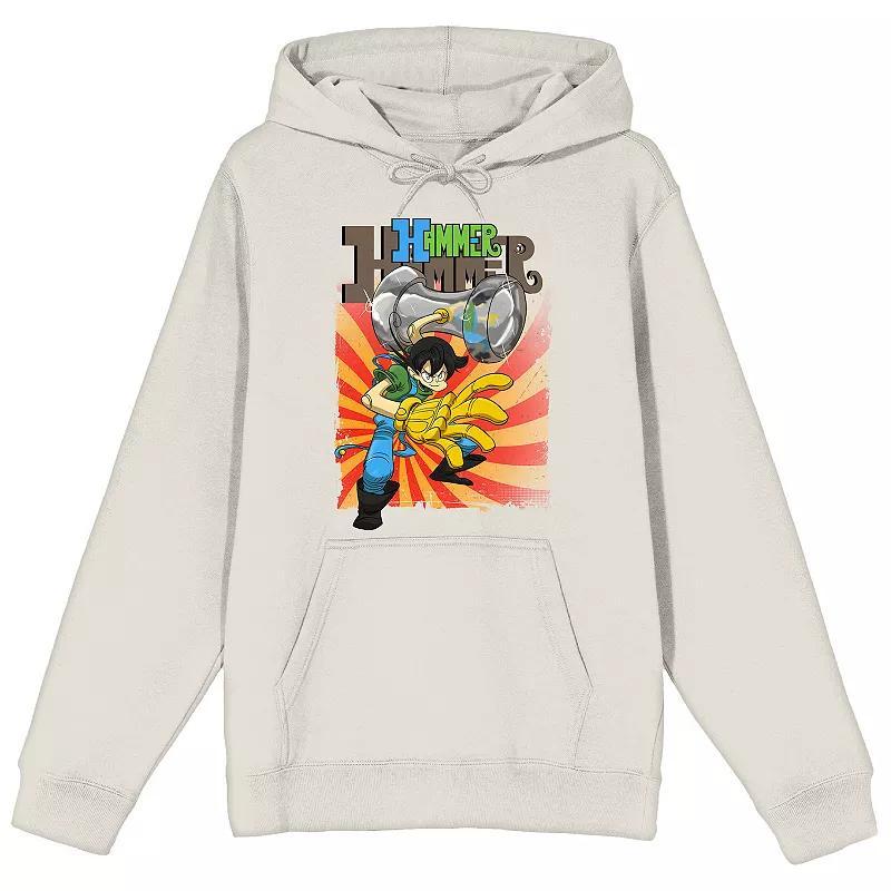 Mens Hammer Stud Pose On Ray Background Graphic Hoodie Product Image