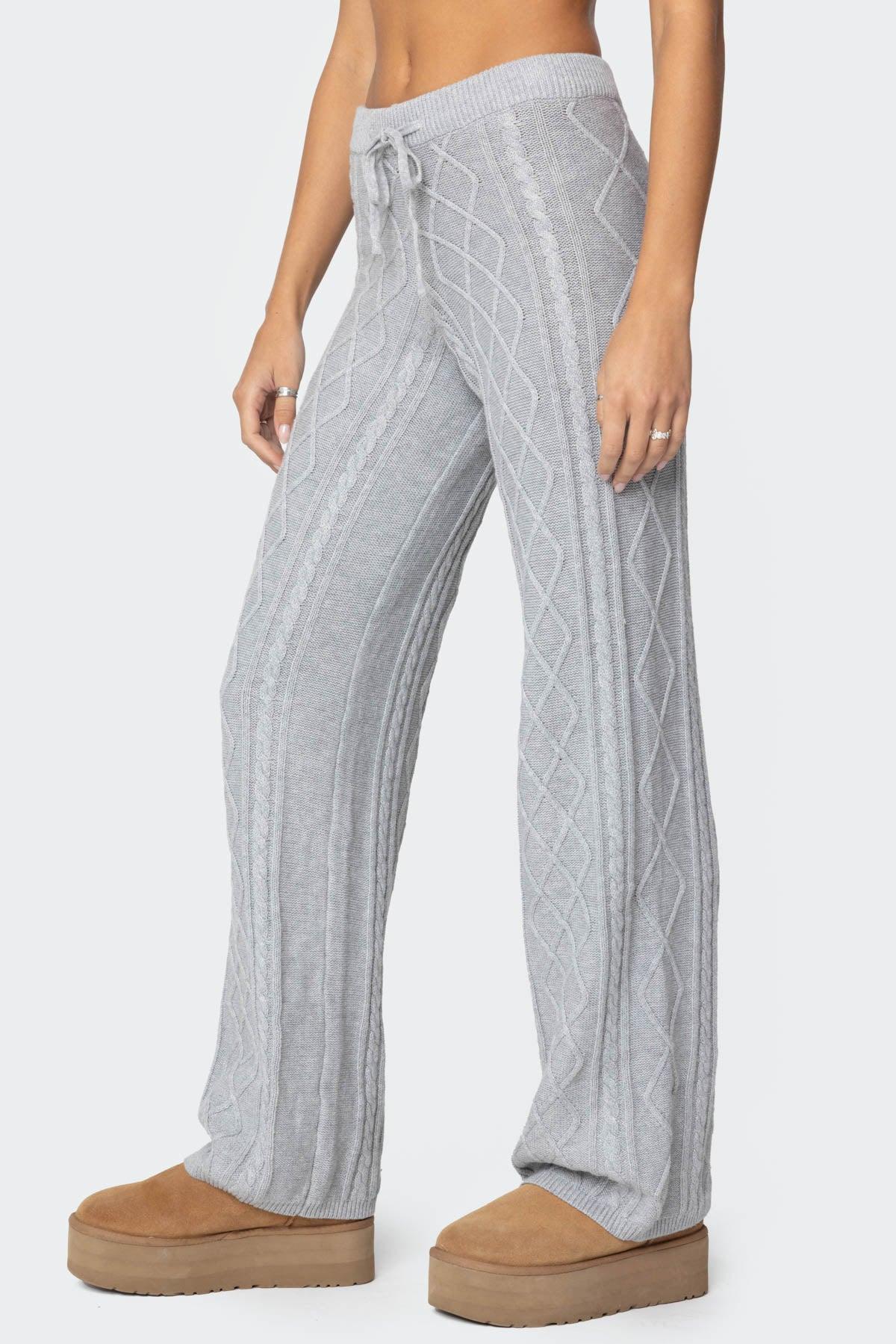 Kasey Cable Knit Pants Product Image