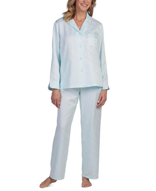 Miss Elaine Womens 2-Pc. Notched-Collar Pajamas Set Product Image