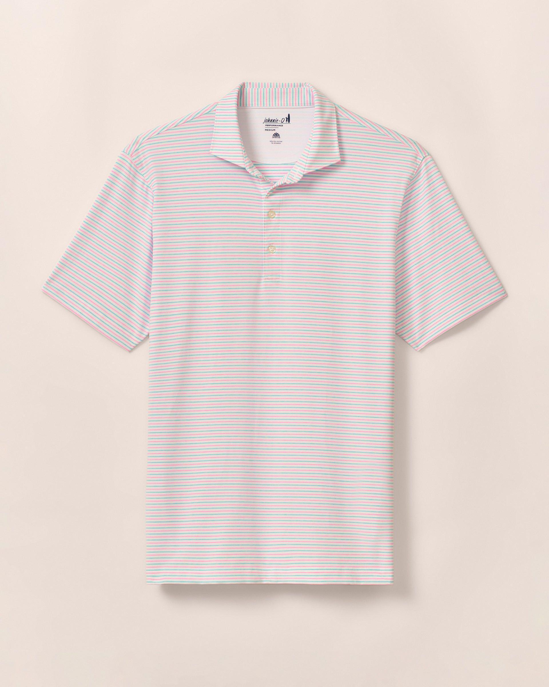 johnnie-O Performance Jersey Polo - Vik Stripe Product Image