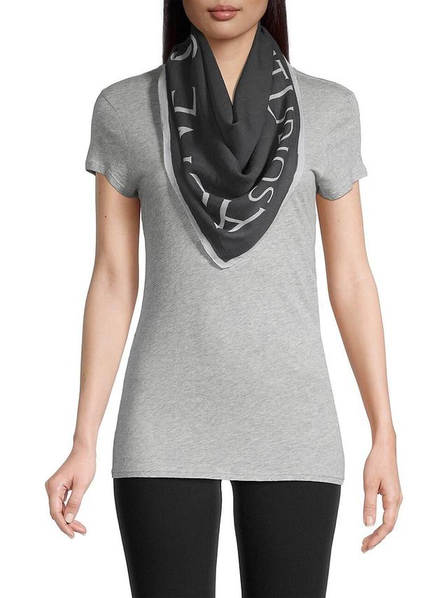 Womens Varbone Logo Wool Square Scarf Product Image