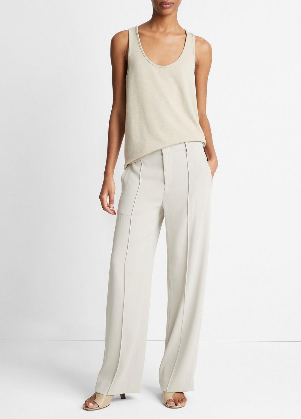 Crepe Wide-Leg Utility Pant Product Image