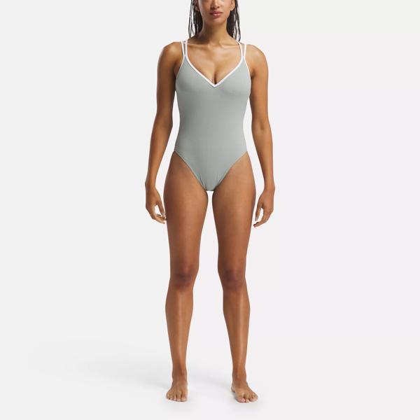 One Piece Swimsuit with Double Strap Binding Product Image