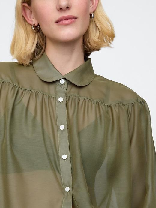 Oversized Sheer Shirt Product Image