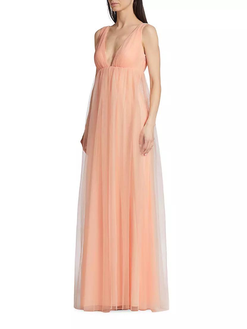 Sabra Tulle Sleeveless Gown Product Image