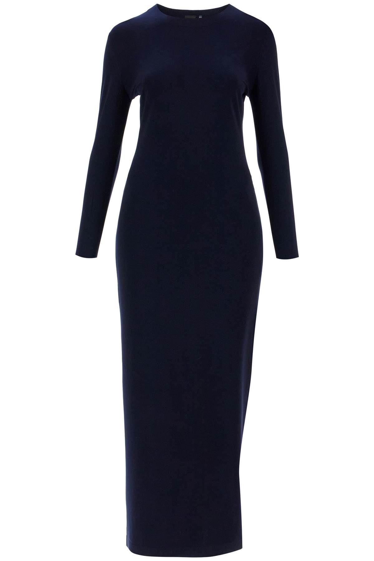 NORMA KAMALI Maxikleid Aus Jersey In Blue Product Image