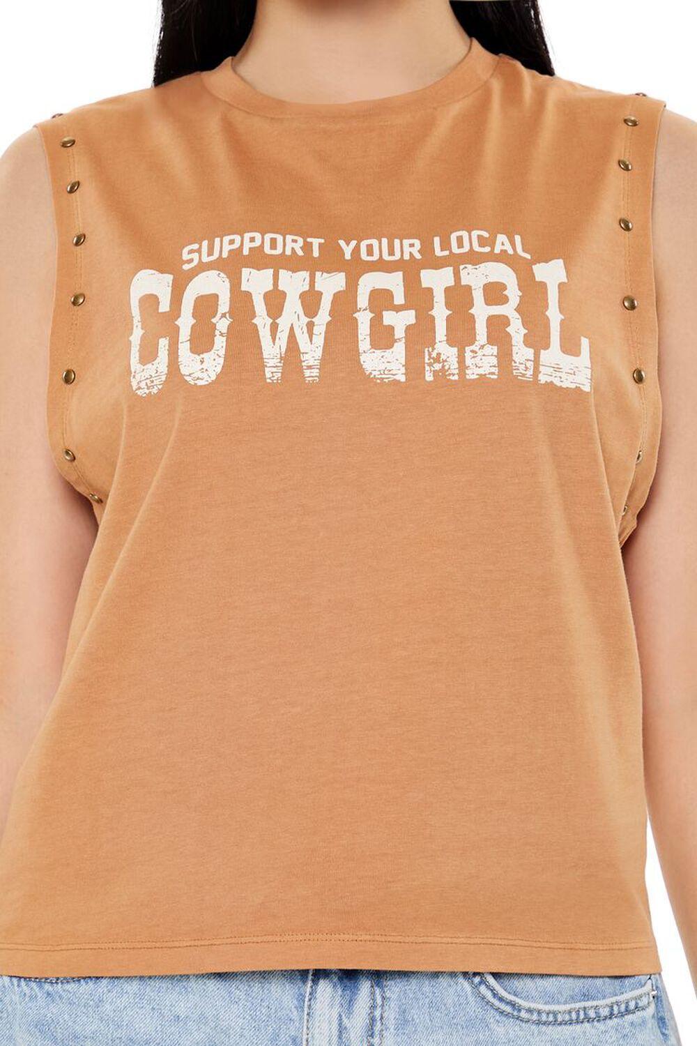 Studded Cowgirl Graphic Muscle Tee | Forever 21 Product Image