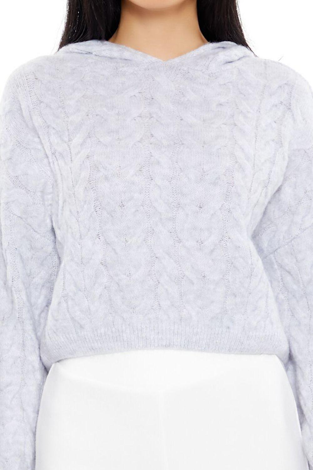 Cable Knit Hooded Sweater | Forever 21 Product Image