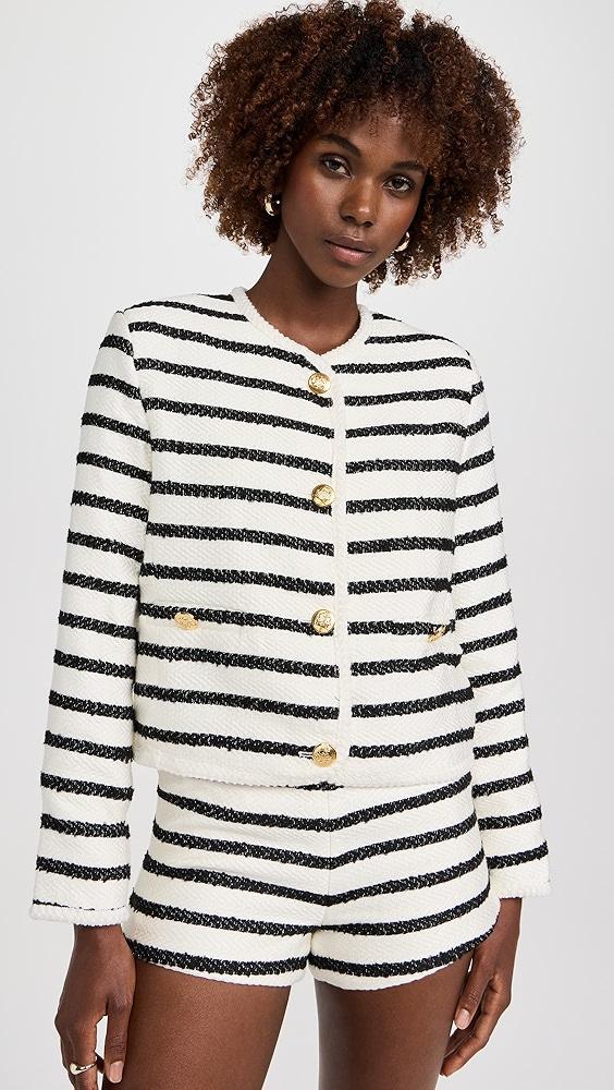 English Factory Stripe Tweed Jacket | Shopbop Product Image