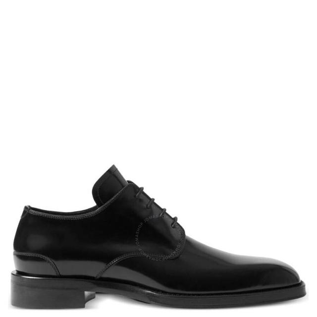 Black Patent Leather Lace-up Derby Shoes Product Image