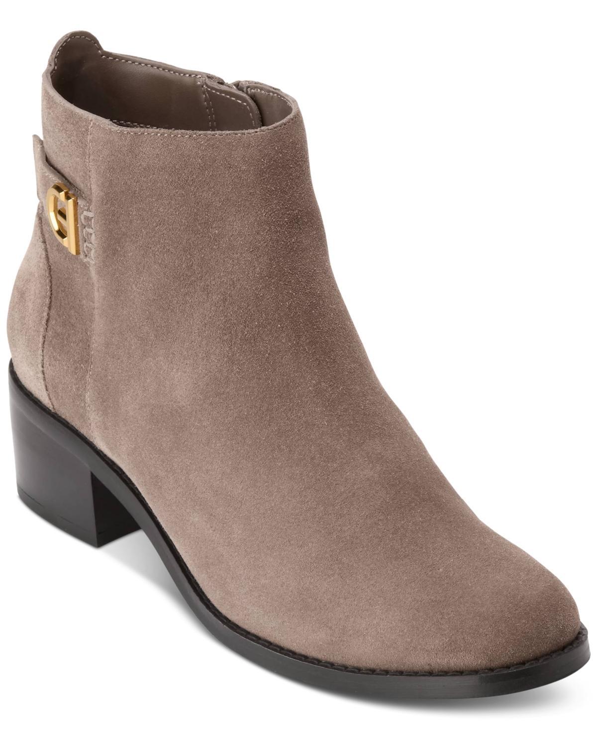 Cole Haan Womens Holis Logo Side-Buckle Booties Product Image