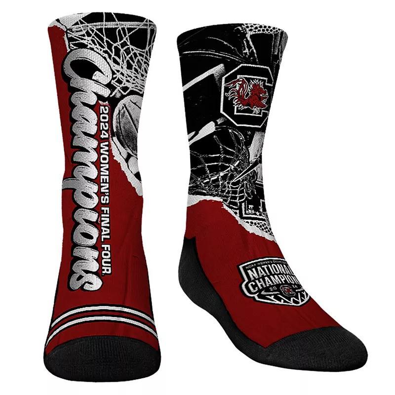 Youth Rock Em Socks Garnet South Carolina Gamecocks 2024 NCAA Womens Basketball National Champions Crew Socks, Girls Product Image