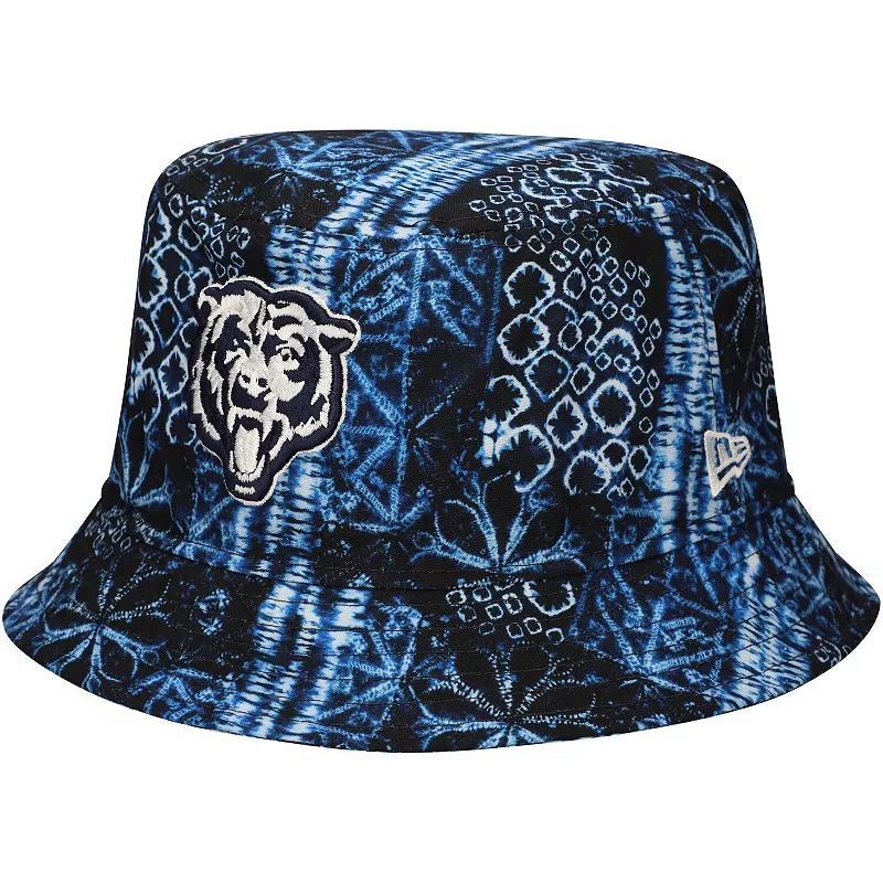 Mens New Era Chicago Bears Shibori Bucket Hat Blue Product Image