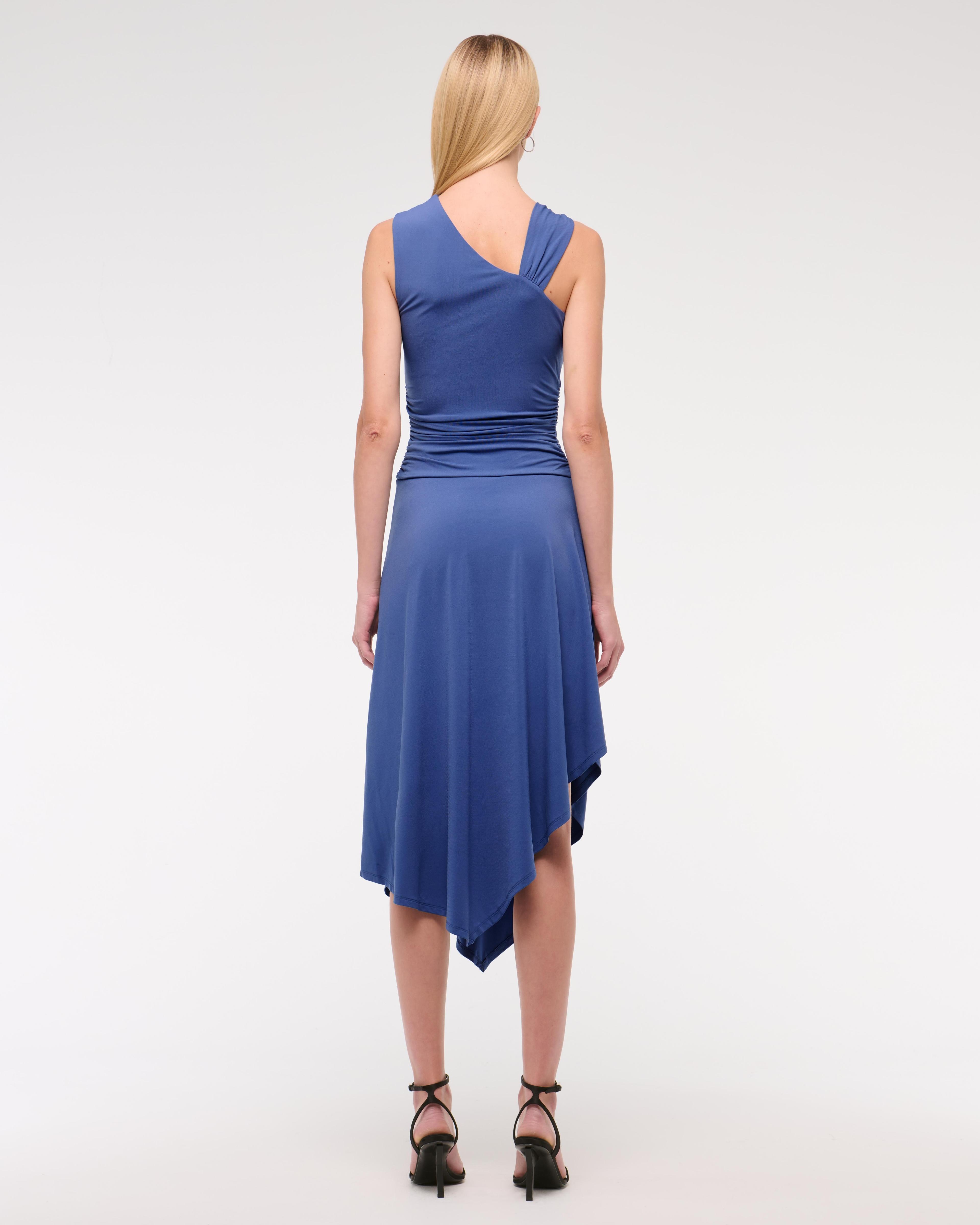 Asymmetrical Knit Midi Dress Product Image