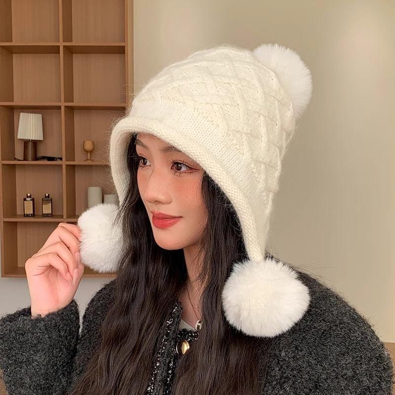 Pom Pom Knit Hat product image