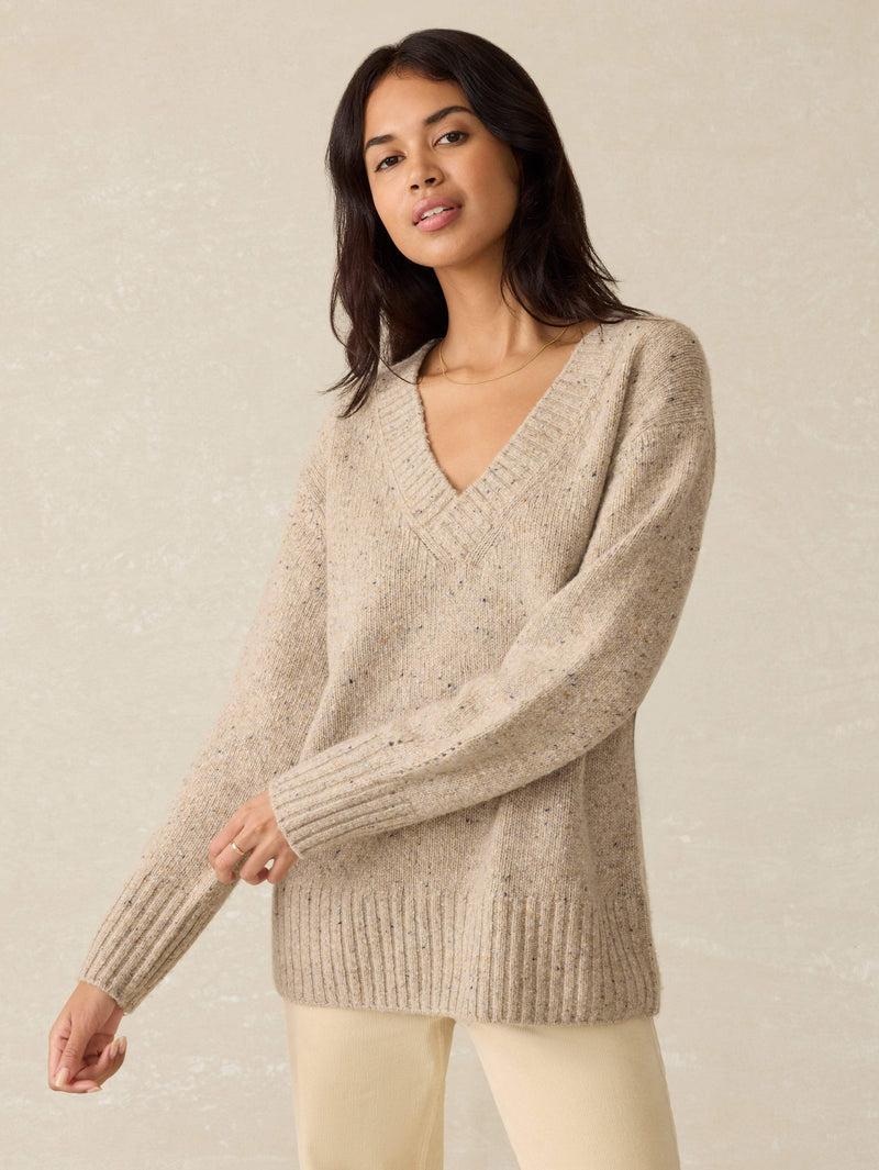 Driftwood Donegal Sweater - Oatcake Product Image