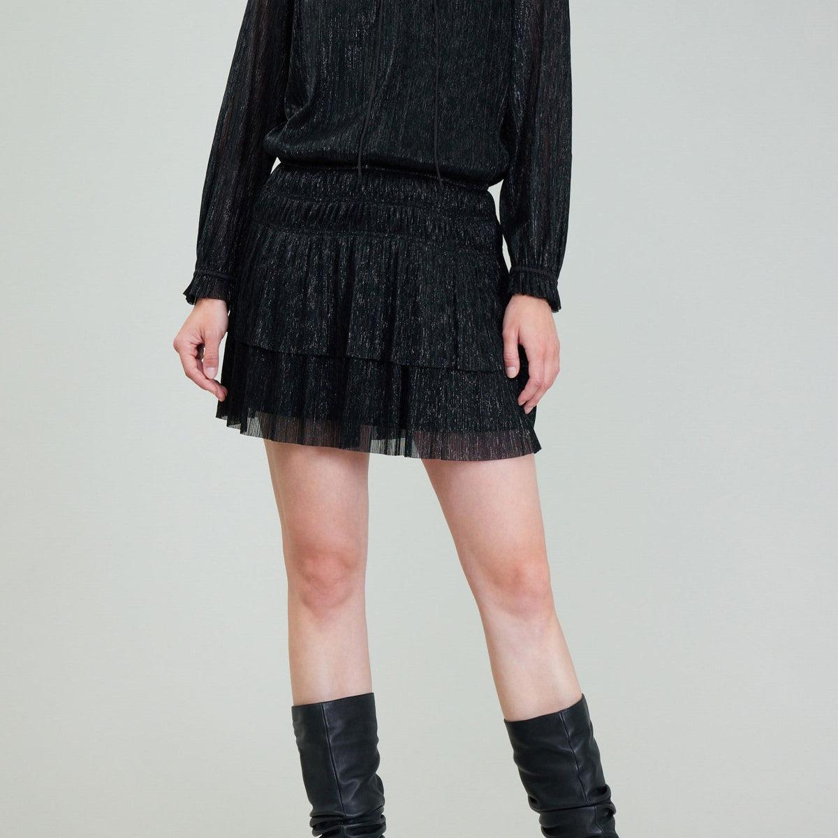 Lurex Pleated Mini Dress Product Image