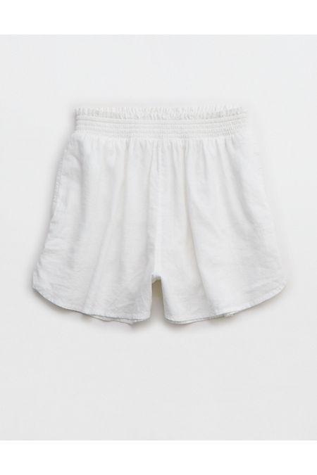 Aerie Pool-To-Party Linen Blend High Waisted Short Women's Product Image