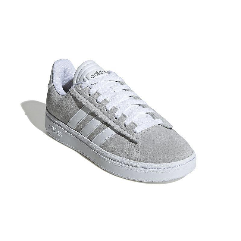 adidas Grand Court Alpha Cloudfoam (Grey/White/Silver Metallic) Women's Shoes Product Image