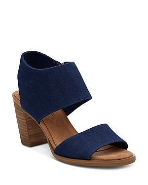 Toms Womens Majorca Cutout High Heel Sandals Product Image