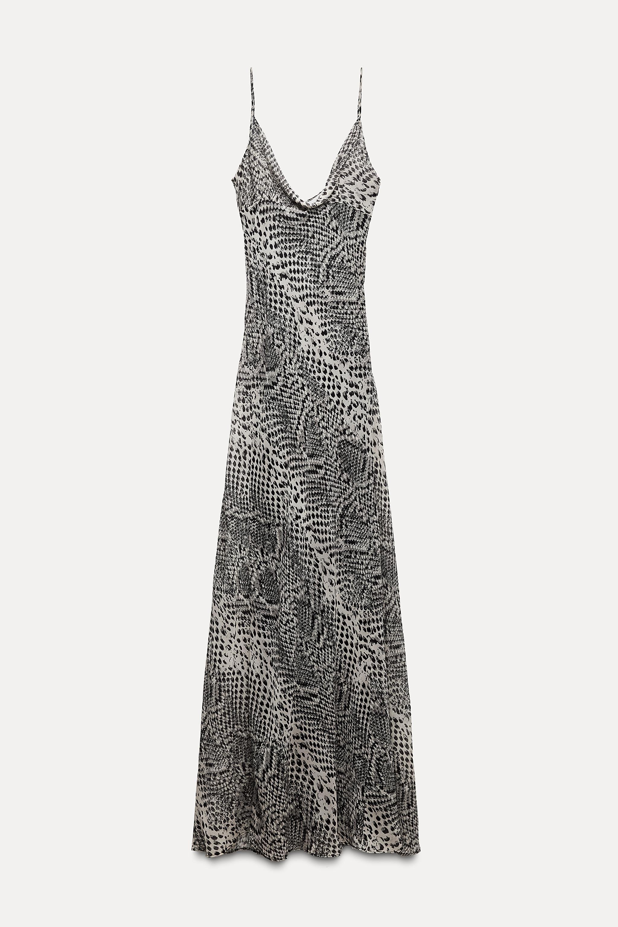 LONG ANIMAL PRINT DRESS Product Image