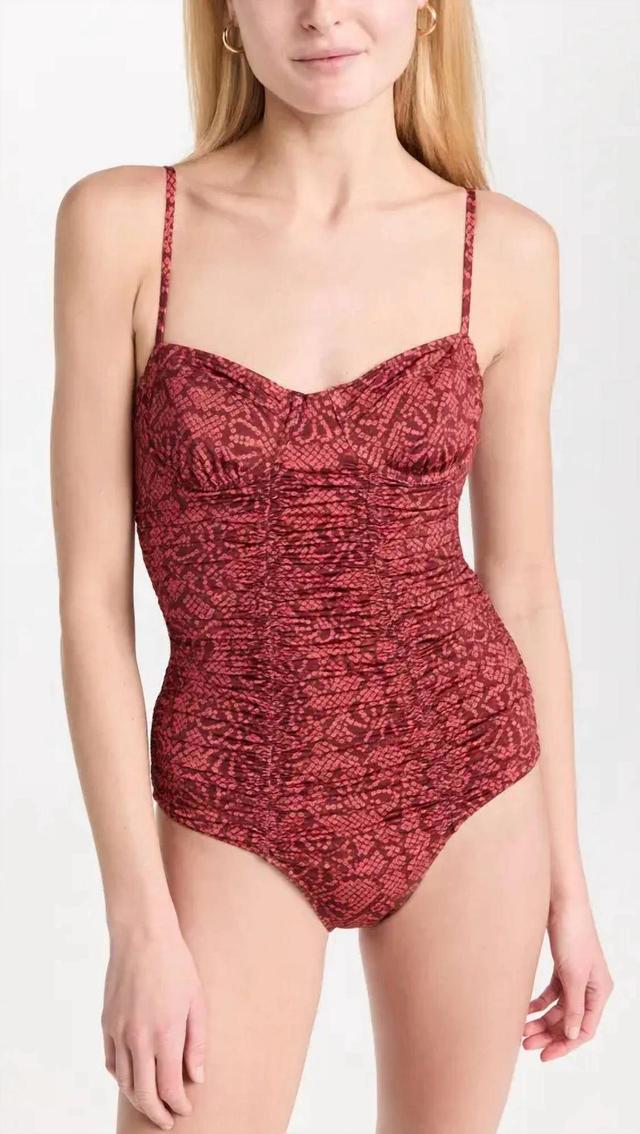 Bahia One-piece Swimsuit In Red Product Image