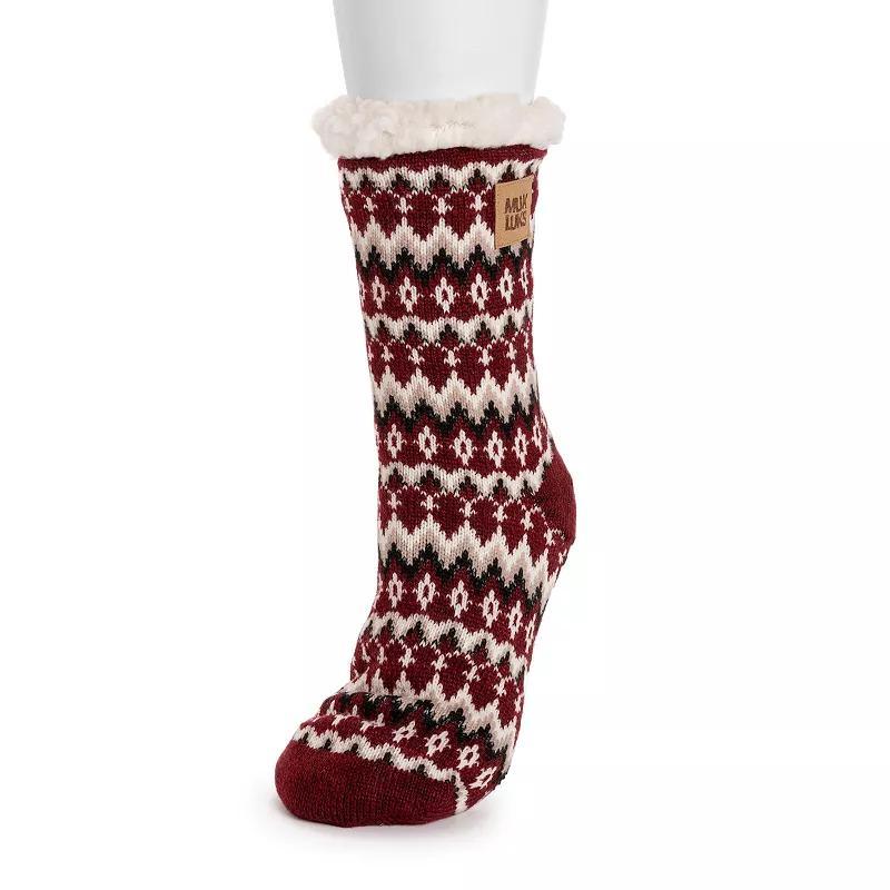 Womens MUK LUKS Patterned Cabin Slipper Socks Product Image