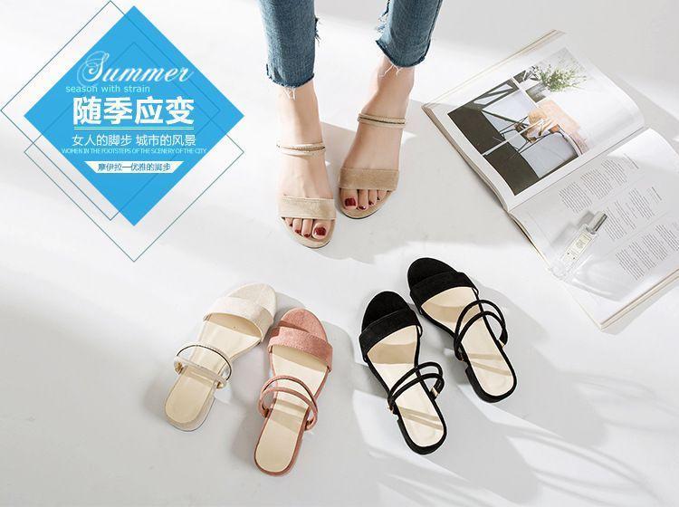 Block Heel Two-Way Sandals product image