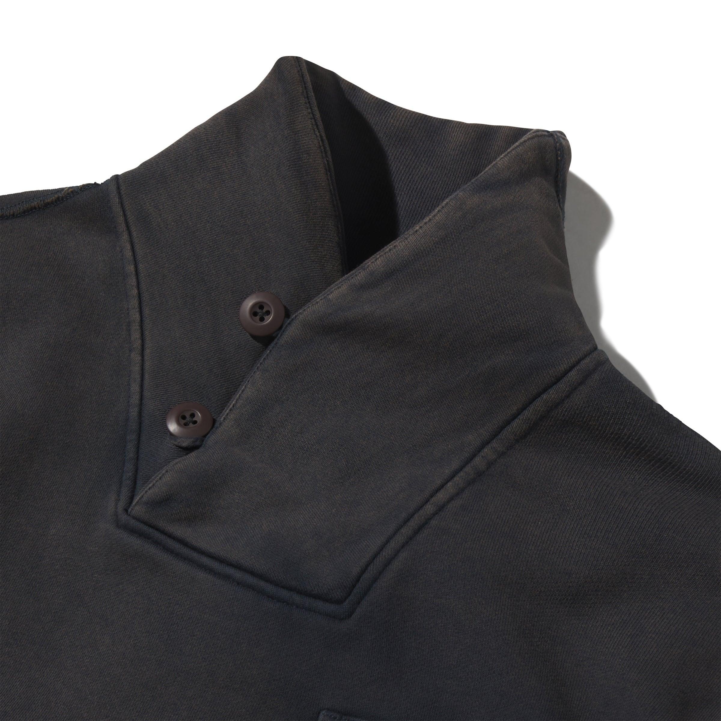 Conner Fleece Shawl Collar Pullover - Blue Graphite Product Image