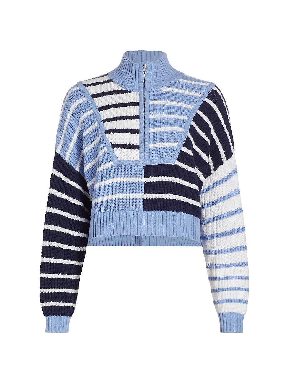 Womens Hampton Quarter-Zip Cotton-Blend Sweater Product Image