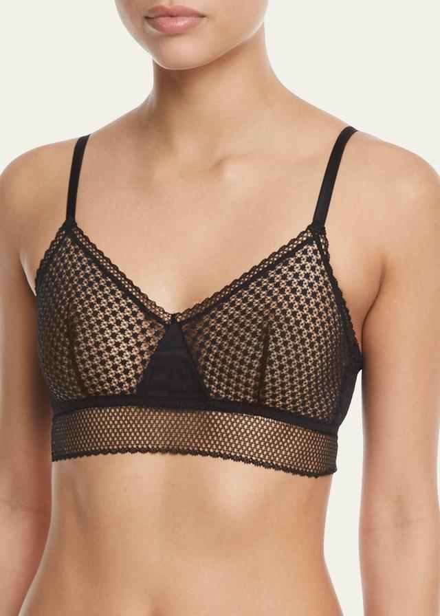 Womens Bella Lace Longline Triangle Bra Product Image