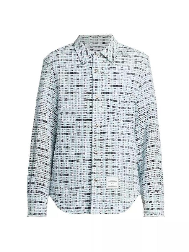 Plaid Snap-Front Shirt Jacket Product Image