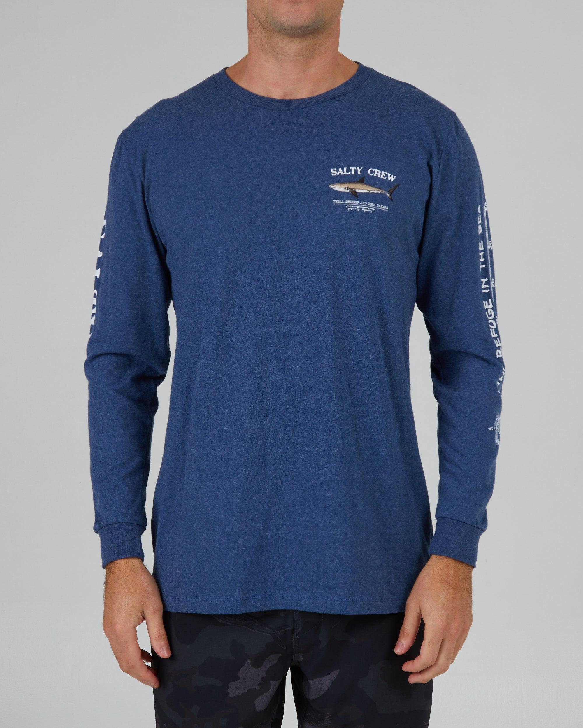 Bruce Classic L/S Tee - Navy Heather Male Product Image