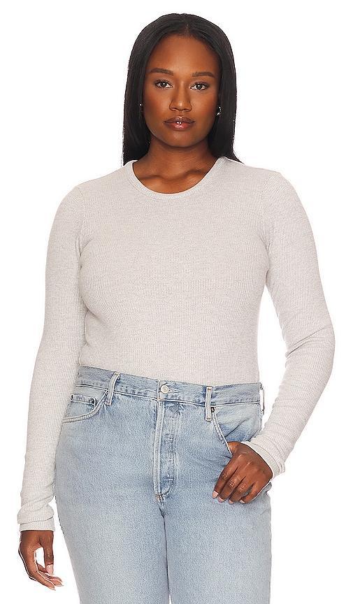 AGOLDE Alma Shrunken Long Sleeve Top Product Image