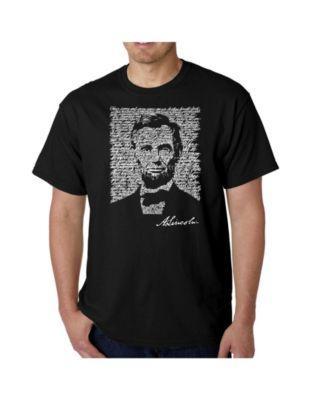 Mens Word Art T-Shirt - Abraham Lincoln Product Image