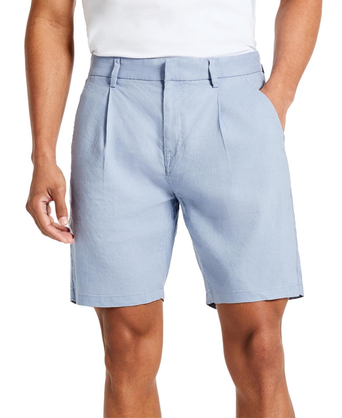 Kenneth Cole Mens Solid Pleated 8 Performance Shorts Product Image