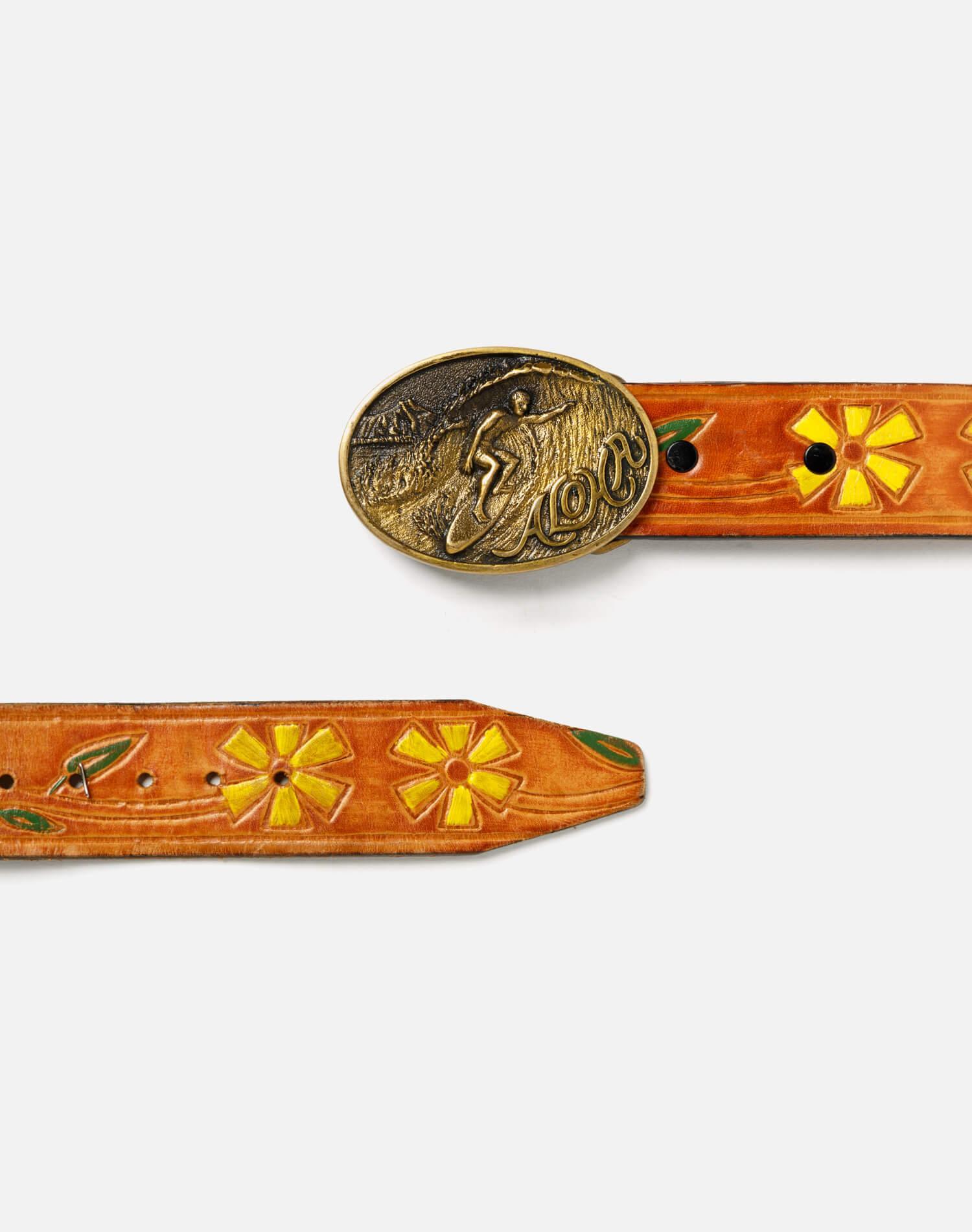 70s Aloha Leather Belt - #2 Female Product Image