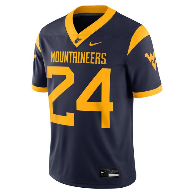 West Virginia Mountaineers Men's Nike Dri-FIT College Game Jersey Product Image